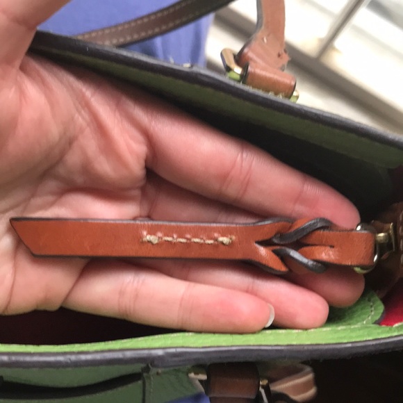 Dooney and Burke green brown purse - Picture 11 of 13